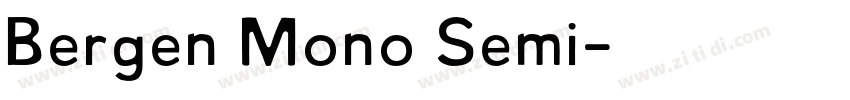 Bergen Mono Semi字体转换